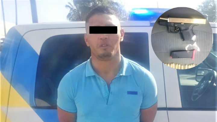 Detienen a hombre con arma de fuego en el Centro de Monterrey