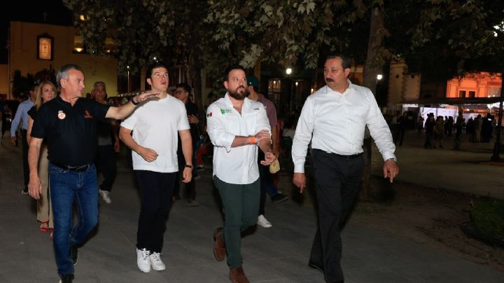 Samuel García y alcalde de Guadalupe supervisan avance del Corredor Verde