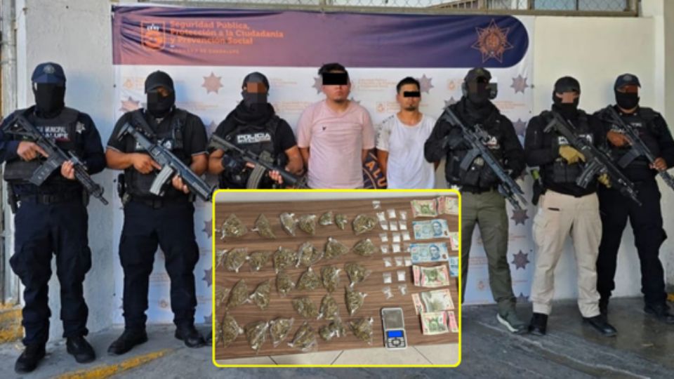 Los detenidos fueron identificados como Juan Carlos “N”, de 28 años, y Roberto “N”, de 24 años. Ambos fueron interceptados en la vía pública mientras aparentemente esperaban a otra persona.