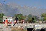 Se incendia tarimera cercana al Mercado de Abastos de Santa Catarina
