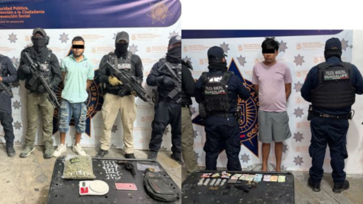 Arrestan a 2 presuntos narcomenudistas en Guadalupe