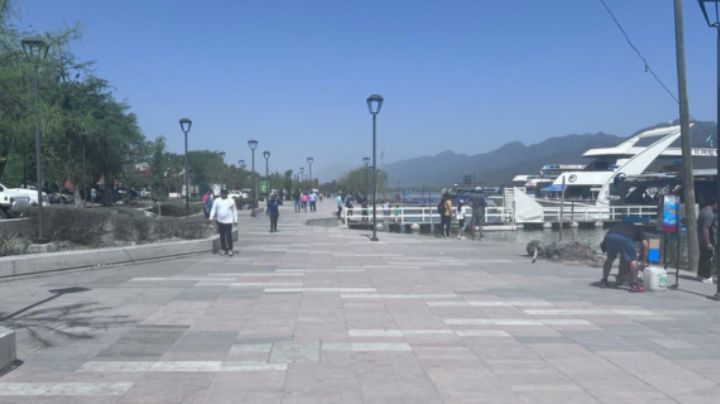 Malecón de la presa La Boca luce desolado en puente vacacional