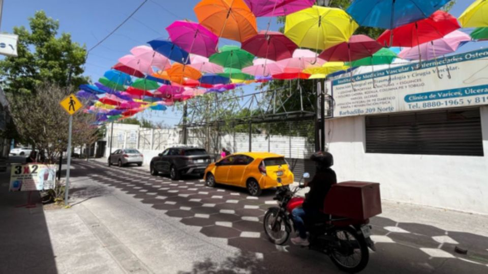 Sombrillas de colores en Guadalupe.