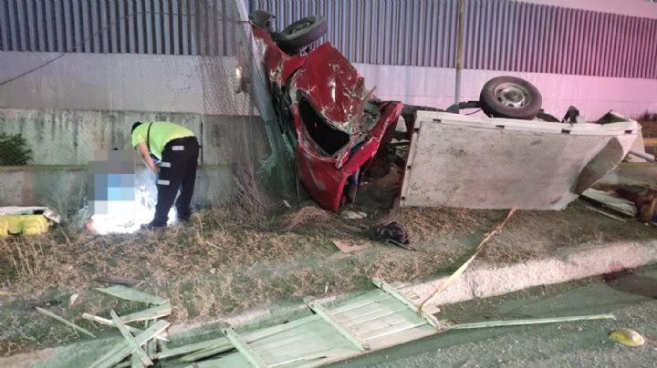Volcadura en la Carretera Nacional deja a dos hermanos lesionados