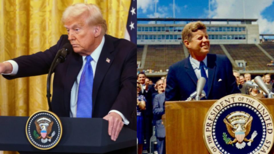 Donald Trump y John F. Kennedy.