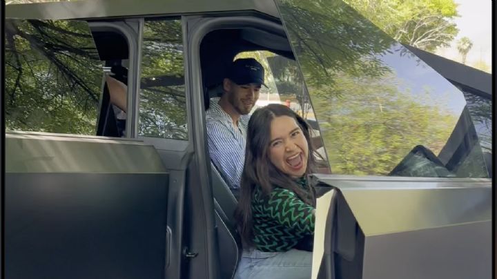 Jóvenes piden Uber y llega Diego Reyes en Cyber Truck de Tesla
