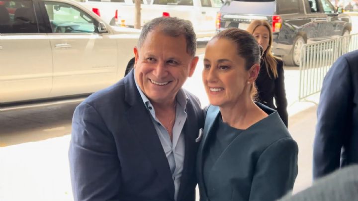 ‘Abuelo’ Cruz recibe y abraza a Claudia Sheinbaum en Monterrey