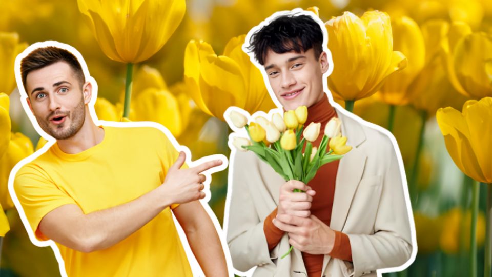 ¿Un hombre puede recibir flores amarillas ste 21 de marzo?