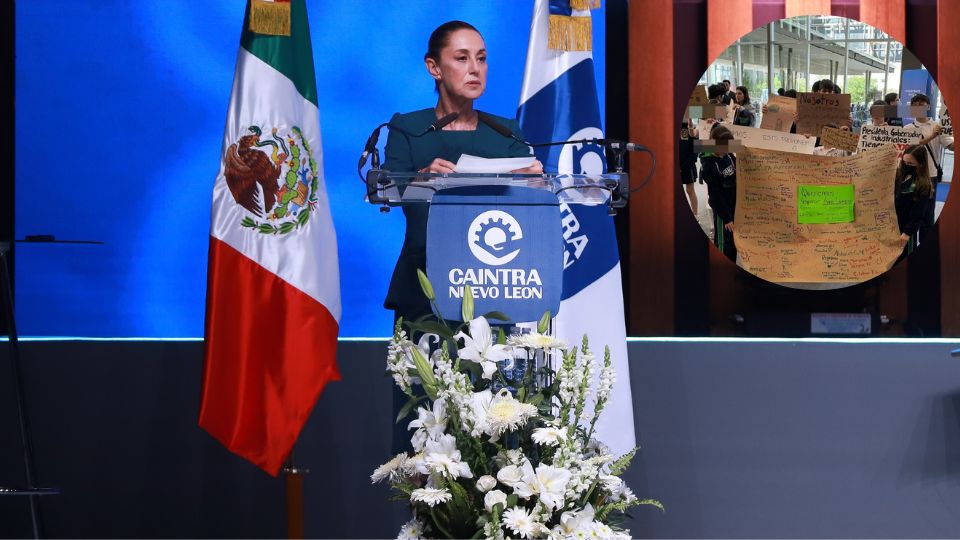 Por segunda vez, Sheinbaum evitó hablar sobre la contaminación en NL.