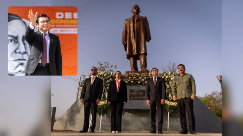 El alcalde Cd. Benito Juárez, NL, Félix Arratia Cruz encabezó las actividades conmemorativas por el 219° aniversario del Natalicio de Benito Juárez García.