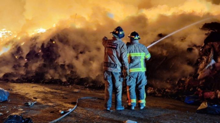 Se incendia un basurero en Santiago, NL