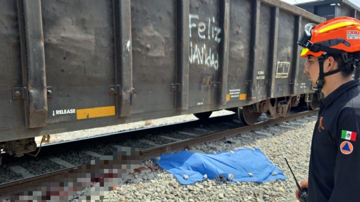 Muere hombre tras ser arrollado por el tren en Santa Catarina