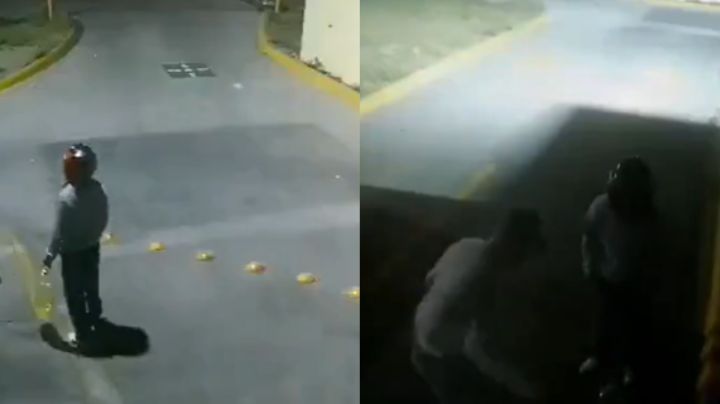 Video: Captan ataque a Pollo Loco con bomba molotov en Monterrey
