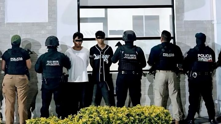 Detienen a 2 hombres y un menor con casi 200 dosis de cristal en Juárez, NL