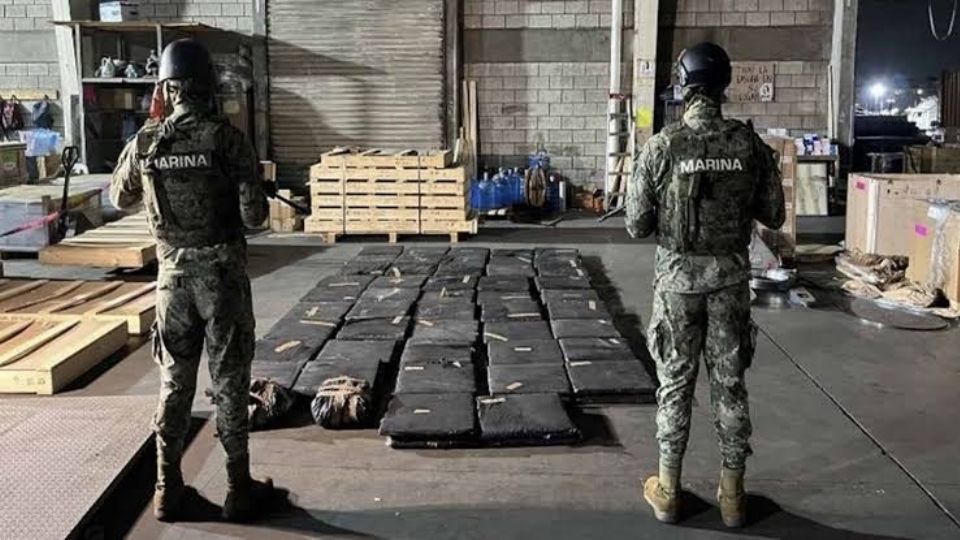 Aseguramiento de droga oculta en cargamento de madera