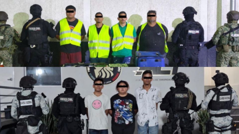 Detenidos en Linares.