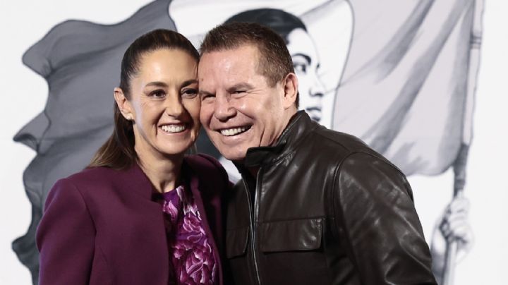 Julio César Chávez regala reloj a Claudia Sheinbaum y anuncia clase masiva de box