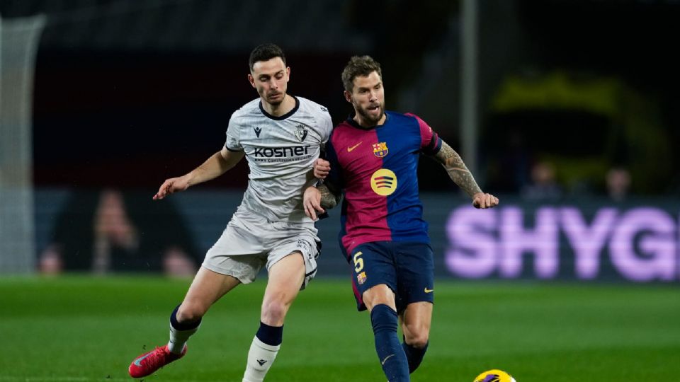 Osasuna protestó el partido contra Barcelona, que los catalanes ganaron 3-0, por la participación del defensa central Iñigo Martínez