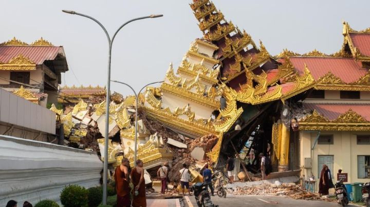 Se eleva cifra a mil 644 muertos por el terremoto en Birmania