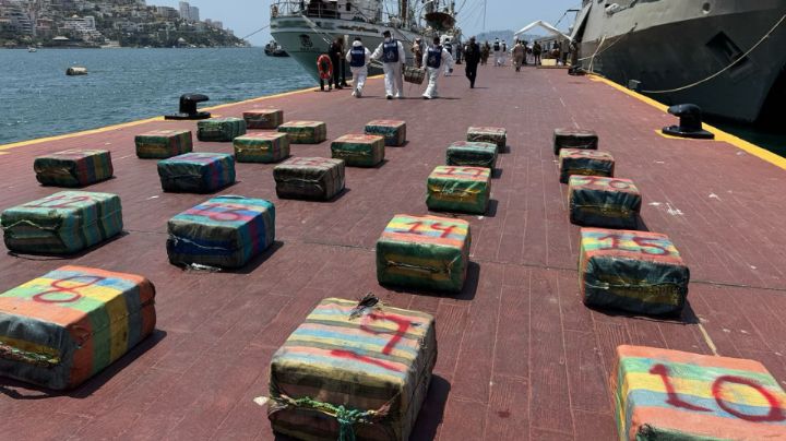 Decomisan mil 800 kilos de cocaína en cargamento marítimo en Guerrero