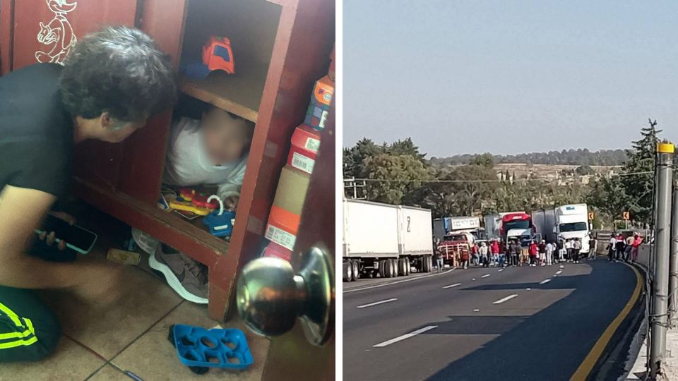 Niño se esconde en su casa; padres denuncian desaparición y provocan bloqueos en Puebla.