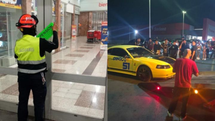 Clausuran supermercado en Santa Catarina donde se hacían arrancones; detienen a 2