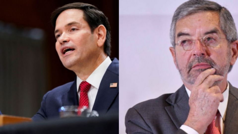 Marco Rubio (derecha) y Juan Ramón de la Fuente (izquierda).
