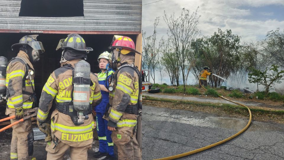 Bomberos actúan ante incendio en terreno baldío