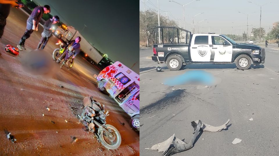Mueren dos hombres en accidentes viales en Apodaca.