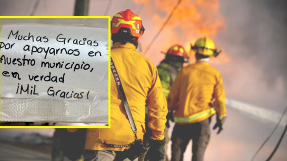 Mensaje para elementos de Protección Civil y de Bomberos.