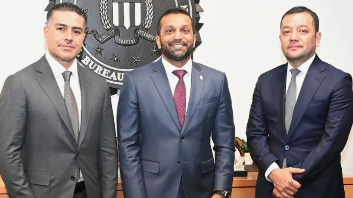 Omar García Harfuch se reúne con el director del FBI