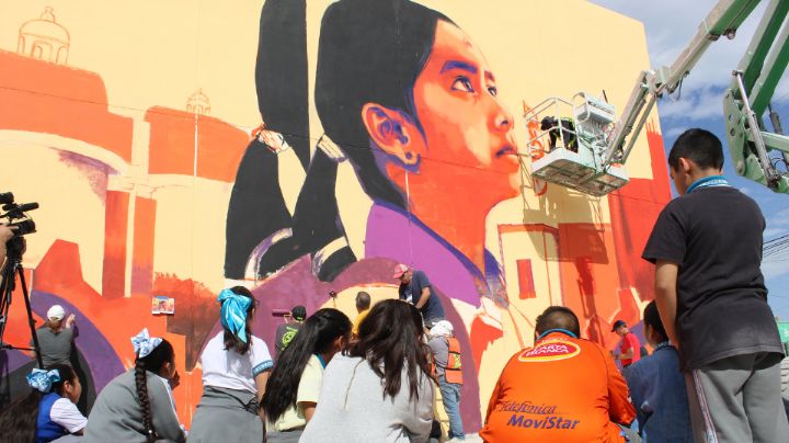 Crean mural en escuela de El Carmen, Nuevo León