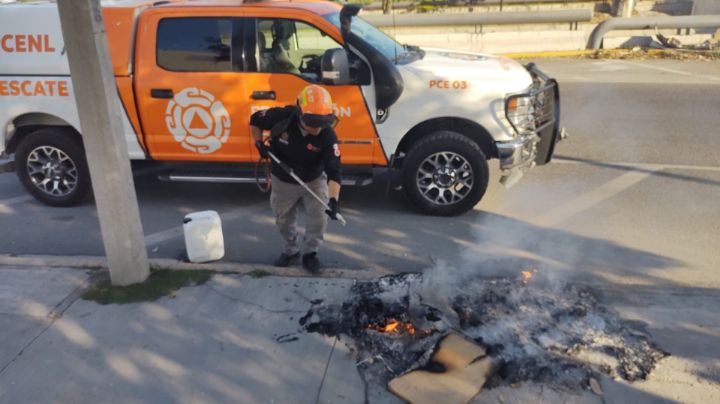 Se registra incendio en la avenida Morones Prieto