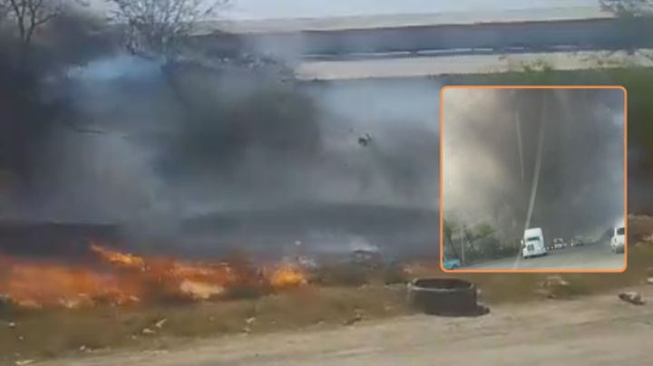 Se incendia un corralón en El Carmen, NL