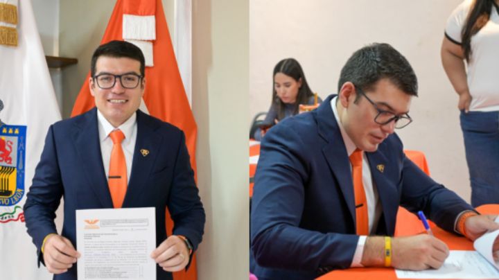 Baltazar Martínez, diputado local, se registra para la dirigencia de MC en NL