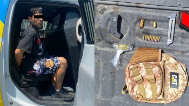 Arrestan a un hombre armado y con droga en la colonia Moderna
