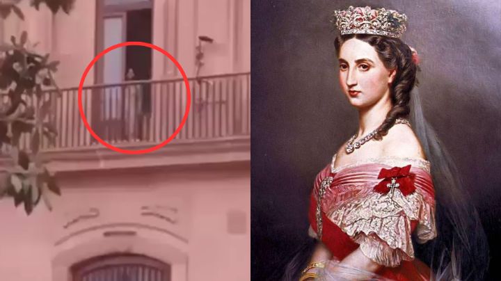 ¿El fantasma de Carlota? Captan extraña mujer en Palacio de Gobierno de San Luis Potosí