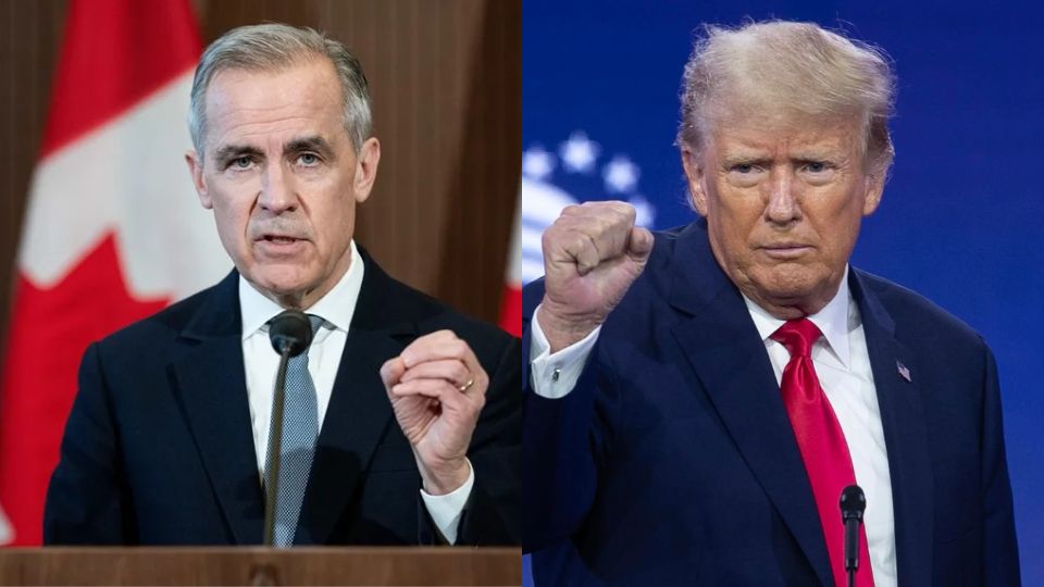 Mark Carney y Donald Trump.