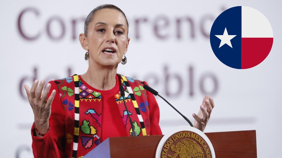 Claudia Sheinbaum habla este viernes, durante una rueda de prensa en Palacio Nacional | EFE/ Mario Guzmán