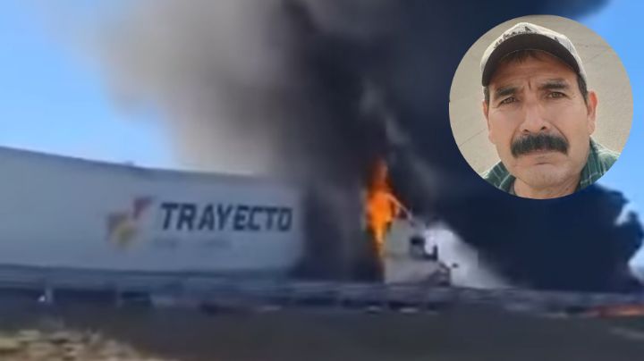 Identifican a trailero que murió calcinado en la Autopista a Laredo; era de Allende