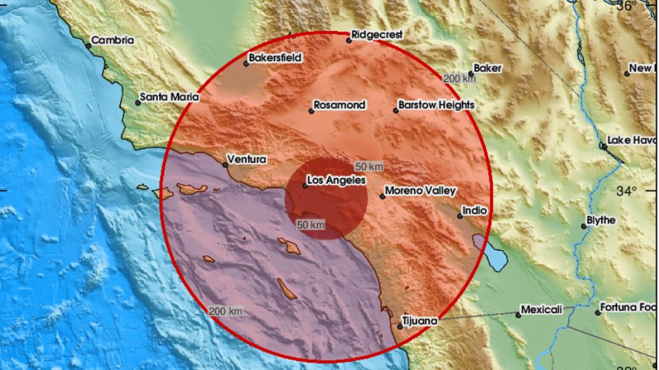Se registra sismo en la ciudad de Tijuana