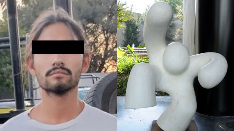 Hombre detenido por abalanzarse en escultura del Museo Metropolitano | Daniel Serna Escultor