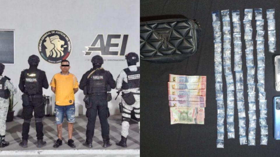 El hombre identificado como César “N”, de 30 años, era buscado por el delito de robo con violencia y se le encontraron 78 dosis de la droga conocida como 'cristal'.