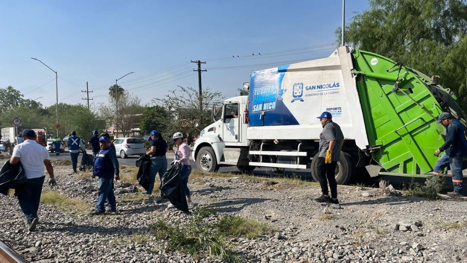 Trabajos de limpieza en San Nicolás
