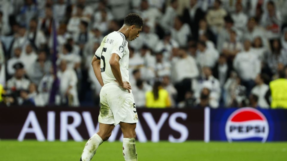 Jude Bellingham lamenta la derrota del Real Madrid ante el Arsenal en la Champions League