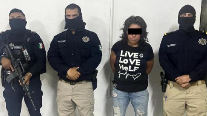 Detienen a Santa Catarina a mujer señalada de delitos contra la salud en Tamaulipas