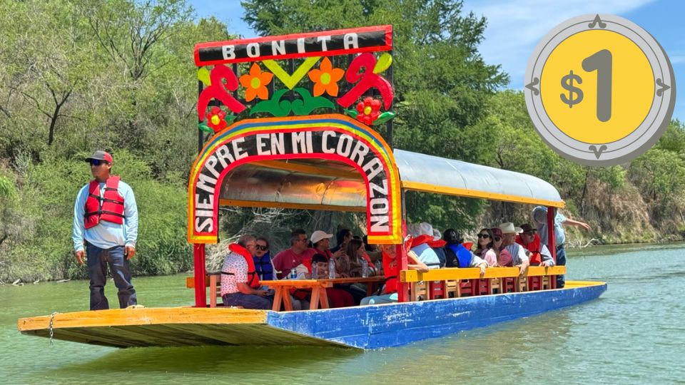 Esto cuesta un viaje en la tinajera de Xochimilco en General Bravo