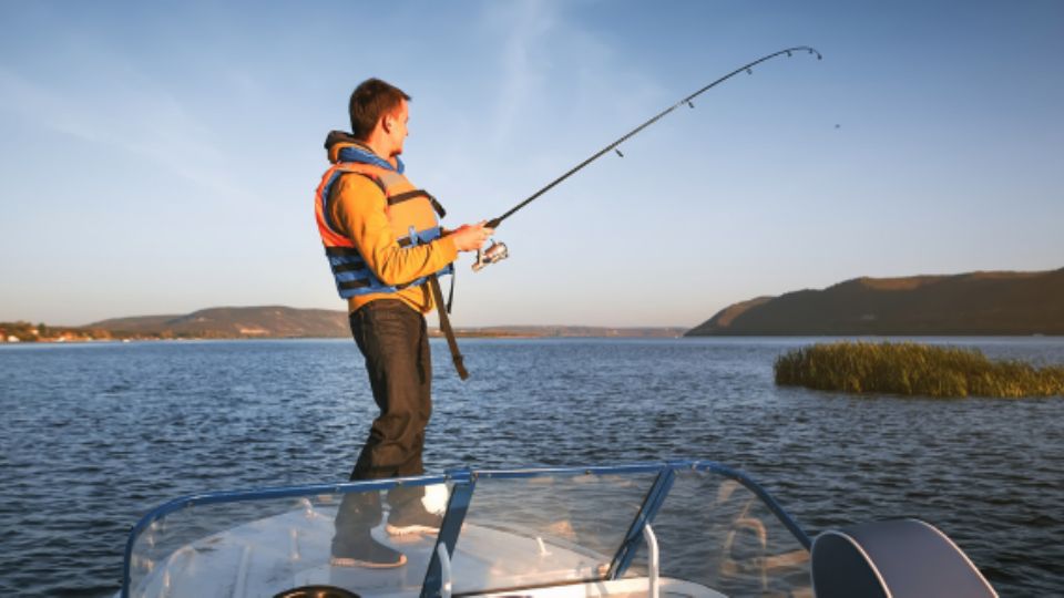 Pesca deportiva (representación).
