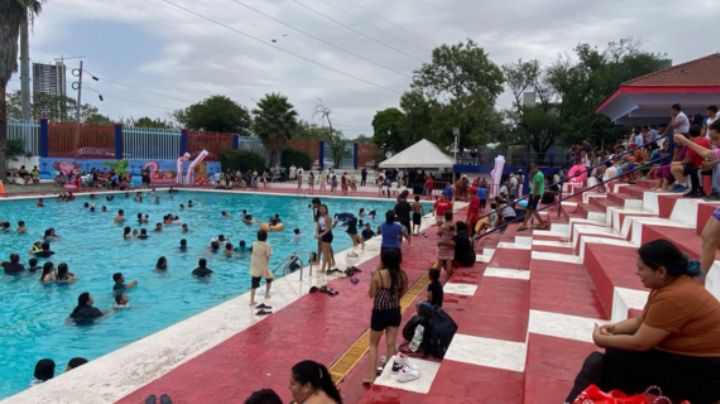 Parque España luce concurrido pese a lluvias en Monterrey