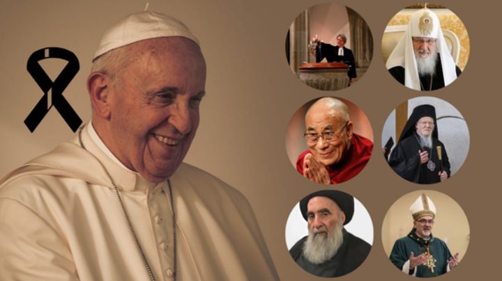 Líderes religiosos del mundo lamentan muerte del Papa Francisco